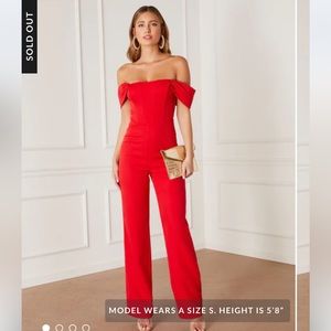 Vici collection red jumpsuit. New with tags. Never worn.